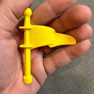 Lincoln Logs Yellow Plastic Flag 3" Replacement Piece Building Toy
